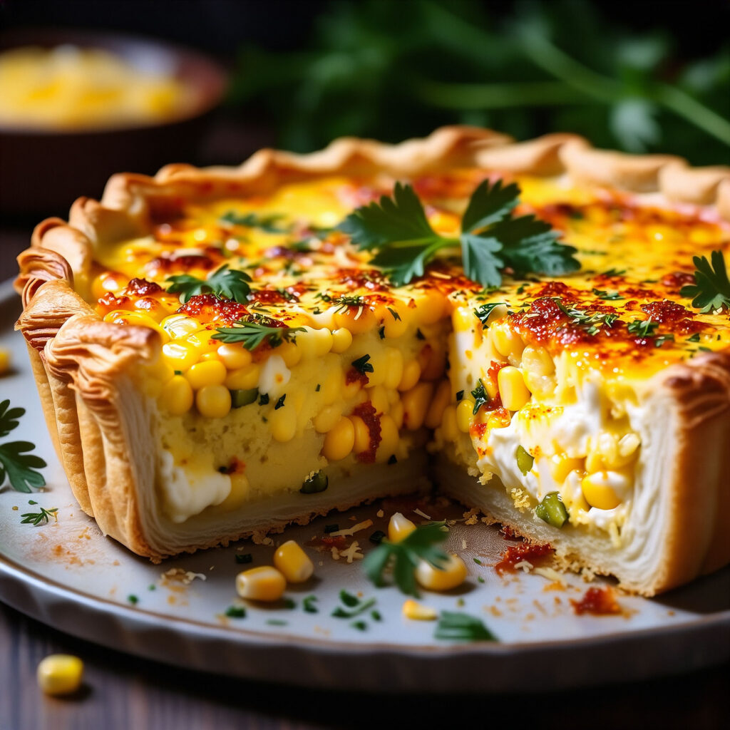 Spicy Corn Quiche